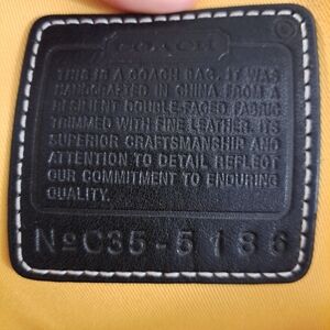 Coach Hampton Leather and Canvas Tote